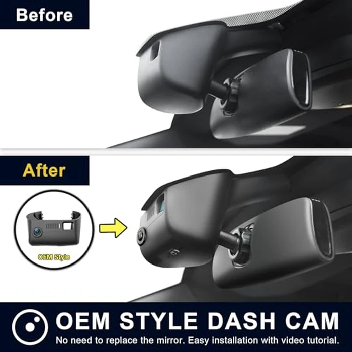 Mangoal 4K & Rear 1080P Dash Cam fit for Dodge RAM gen4 1500/2500/3500 2013 2014 2015 2016 2017 2018,1500 Classic 2019-2024(Model C),Check Model Carefully,OEM Look,WiFi & App,128GB Card by mangoal - Image 4