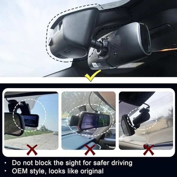 Mangoal 4K & Rear 1080P Dash Cam fit for Dodge RAM gen4 1500/2500/3500 2013 2014 2015 2016 2017 2018,1500 Classic 2019-2024(Model C),Check Model Carefully,OEM Look,WiFi & App,128GB Card by mangoal - Image 7