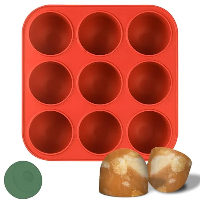 Wilewir 9-Cavity Silicone Frozen Dog Treat Mold for Woof Pupsicle & Power Chewer Pupsicle,Reusable Frozen Dog Treat Tray Mold for Pupsicle Toy (Extra Large) by Wilewir - Used - Very Good condition - CA$21.14