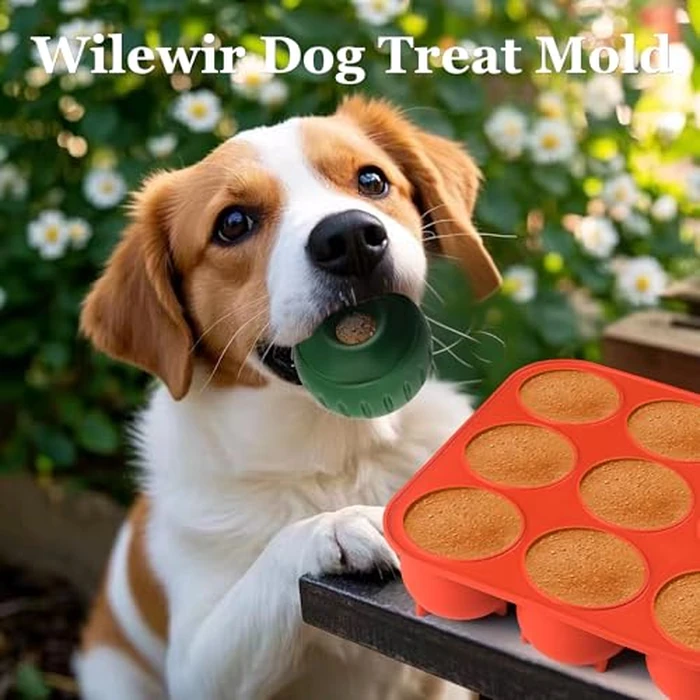 Wilewir 9-Cavity Silicone Frozen Dog Treat Mold for Woof Pupsicle & Power Chewer Pupsicle,Reusable Frozen Dog Treat Tray Mold for Pupsicle Toy (Extra Large) by Wilewir - Image 7
