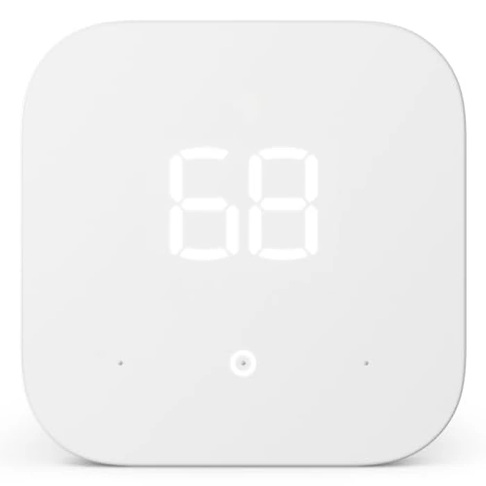 Amazon Smart Thermostat - Save money and energy - Works with Alexa and Ring - C-wire required by Amazon - Used - Good condition - US$54.02