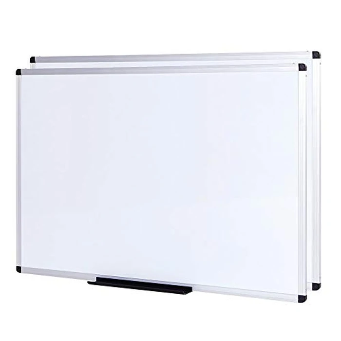 VIZ-PRO Large Magnetic Dry Erase White Board for Wall, 72 X 40 inches, Pack of 2, Aluminum Framed Whiteboard with Marker Tray for School Office Home by VIZ-PRO - Used - Very Good condition - US$206.91
