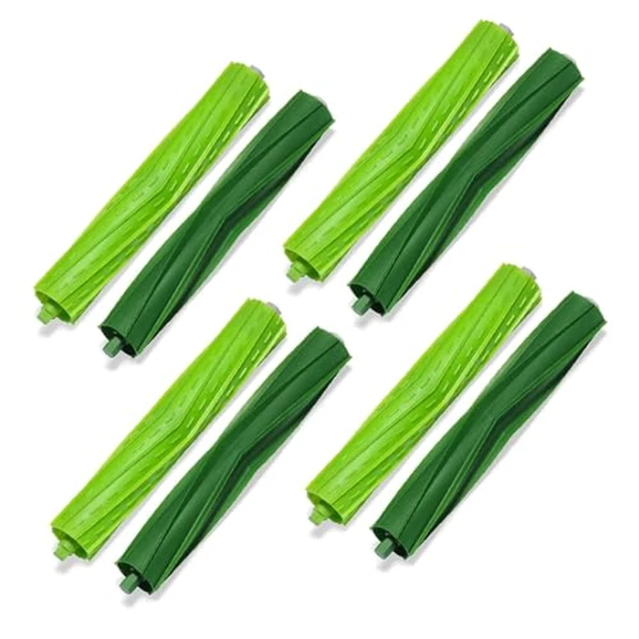 ECOMAID 4 Sets Replacement Rubber Roller Brushes Compatible for iRobot Roomba E & I & J Series, Replacement Parts Accessory for J8+ i7+ i7 i1 i2 i3 i4 i6 i6+ i8 i8+Plus E5 E6 E7 Vacuum Cleaner by ECOMAID - Image 1