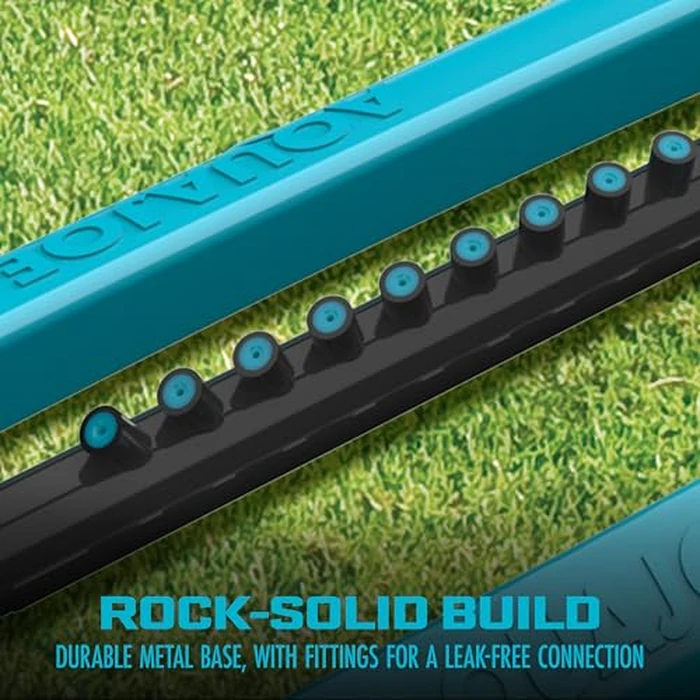 Aqua Joe Oscillating Sprinkler with Adjustable Spray, 16 Clog-Resistant Nozzles, Metal Base & 3600 Square Foot Coverage, Compatible with Garden Hoses by Aqua Joe - Image 5