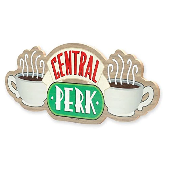 Open Road Brands Friends Central Perk Coffee Wood Wall Decor - From the Hit TV Show - Large Central Perk Sign for Kitchen, Office or Movie Room by Open Road Brands - Image 2