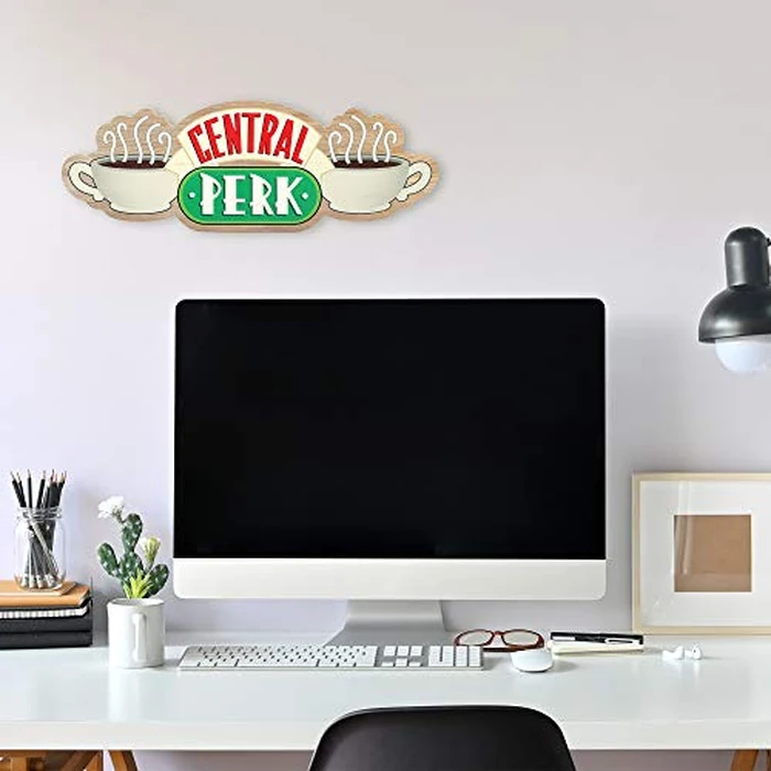Open Road Brands Friends Central Perk Coffee Wood Wall Decor - From the Hit TV Show - Large Central Perk Sign for Kitchen, Office or Movie Room by Open Road Brands - Image 5