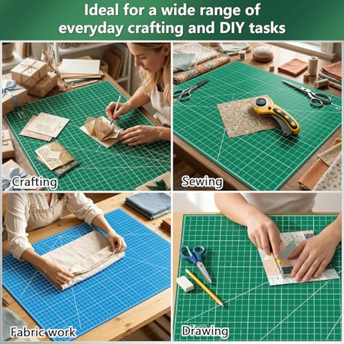 WORKLION 24" x 36" Large Self Healing PVC Cutting Mat, Double Sided, Gridded Rotary Cutting Board for Craft, Fabric, Quilting, Sewing, Scrapbooking - Art Project... by WORKLION - Image 7