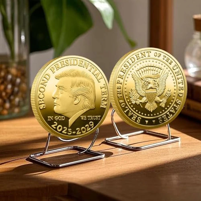 The 47th President Donald J. Trump Coin The Second Presidential Term 2025-2029 Challenge Coins Keepsake Q0259 by Yvhusk - Image 2