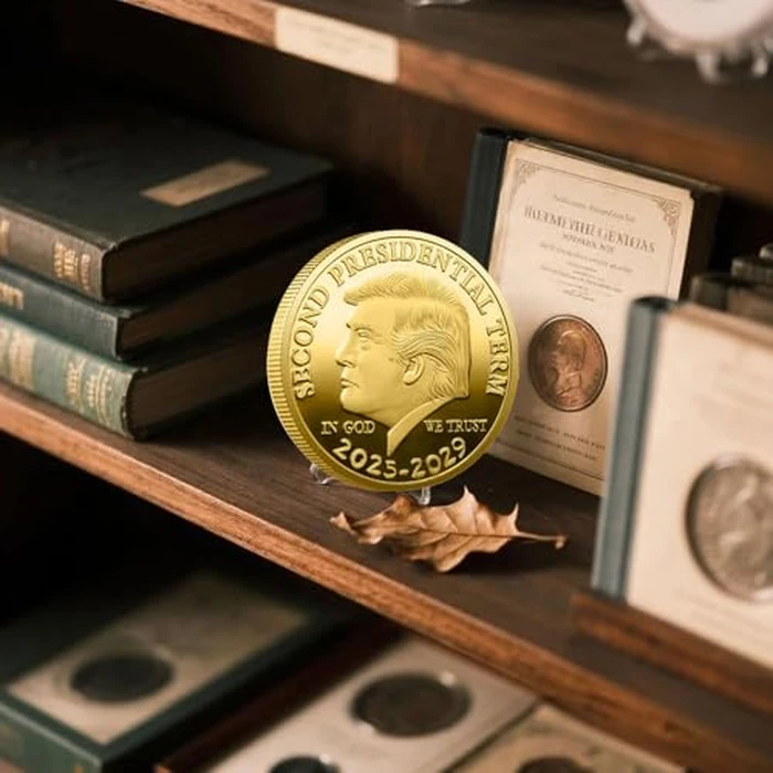 The 47th President Donald J. Trump Coin The Second Presidential Term 2025-2029 Challenge Coins Keepsake Q0259 by Yvhusk - Image 7