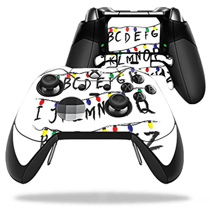 MightySkins Skin Compatible with Microsoft Xbox One Elite Controller - Stranger Alphabet | Protective, Durable, and Unique Vinyl wrap Cover | Easy to Apply, Remove | Made in The USA by MIGHTY SKINS - Image 1