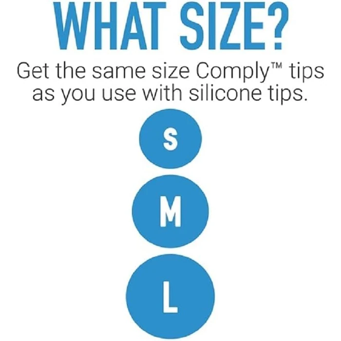Comply P-Series | Memory Foam Replacement Ear Tips Designed for Etymotic, NuForce, ISOtunes PRO, Q-Jays, & More | Superior Noise Isolation, Ultimate Comfort, Secure Fit | Black (S/M/L) (3 Pairs) by COMPLY - Image 6