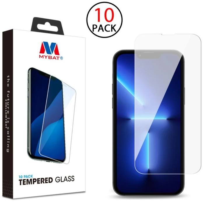 MyBat 10-Pack of Tempered Glass Screen Protector for iPhone 14 Pro - Transparent - Brand New by MyBat - Refurbished - Brand New condition - US$12.64