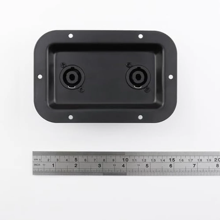 T Tulead Speaker Jack Plate Audio Dual Speakon Plates Iron,5.35"x3.5",Pack of 2 with Mounting Screws by T Tulead - Image 2