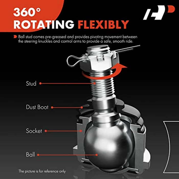 A-Premium Set of 4, Front Upper & Lower Ball Joints Kit, Compatible with Ford -1992-2014 - E-150, E-250/E-350 Econoline, E-350 Club Wagon, E-350/E-450 Econoline Super Duty, Econoline Super Duty by A-Premium - Image 5
