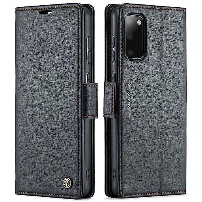 QLTYPRI Wallet Case for Samsung Galaxy S20 FE, Premium PU Leather Magnetic Flip Folio Case with [RFID Blocking] Credit Card Slots Kickstand Shockproof Protective Phone Case Cover - Black by QLTYPRI - Used - Like New condition - CA$15.66