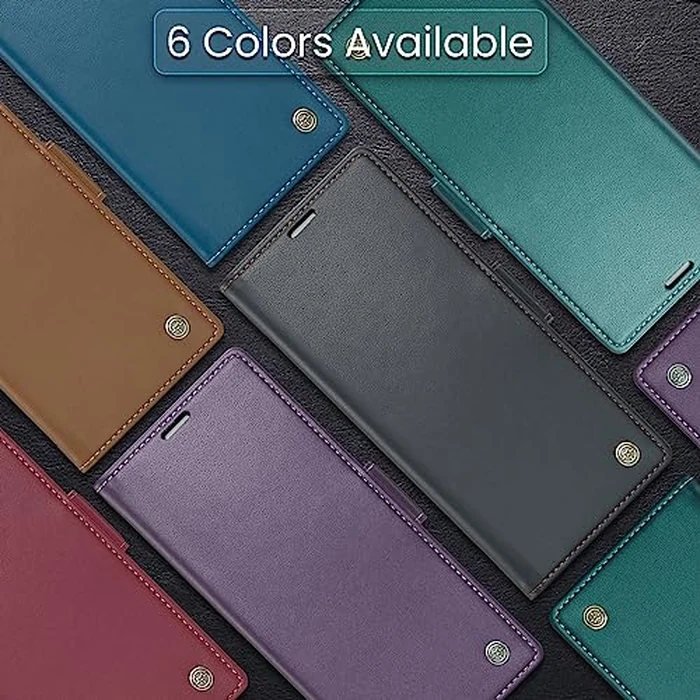QLTYPRI Wallet Case for Samsung Galaxy S20 FE, Premium PU Leather Magnetic Flip Folio Case with [RFID Blocking] Credit Card Slots Kickstand Shockproof Protective Phone Case Cover - Black by QLTYPRI - Image 9