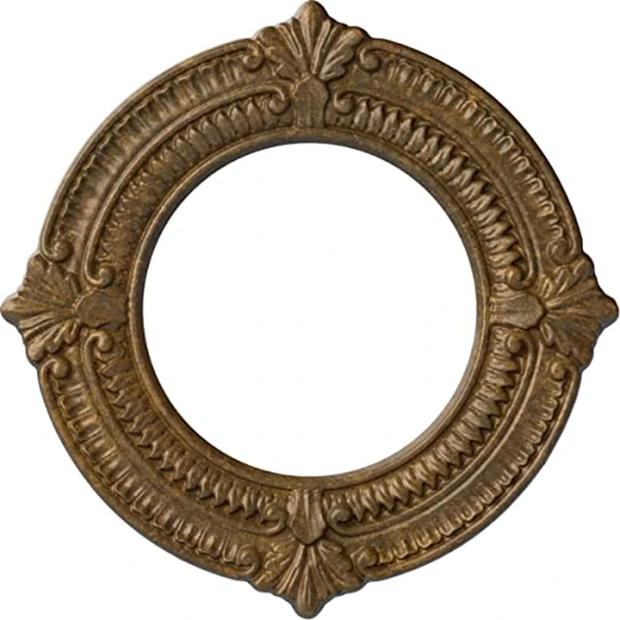 11 1/8"OD x 6 1/8"ID x 5/8"P Benson Ceiling Medallion (Fits Canopies up to 6 1/8"), Hand-Painted Rubbed Bronze by Ekena Millwork - Used - Very Good condition - US$31.73