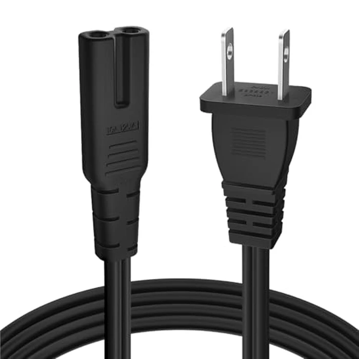 TNP 2 Prong Power Cord NEMA 1-15P to IEC320 C7 Power Cable Replacement for PS5 & PS4, Power Cord for Xbox Series S/X, Xbox One S/X, Printers, Soundbar LG, Samsung, TCL, Apple TV, 10 Ft, Black by TNP Products - Image 2