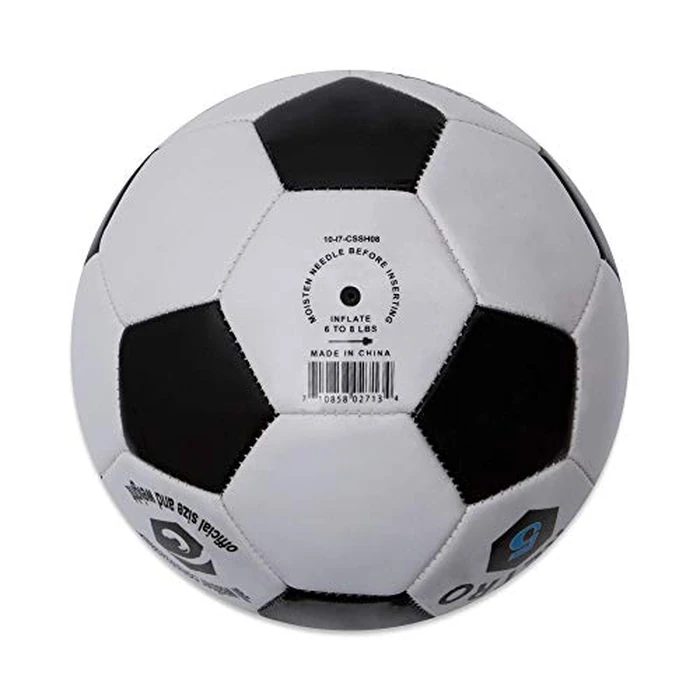 Champion Sports Retro Soccer Ball, Size 5 , Black/White by Champion Sports - Image 2