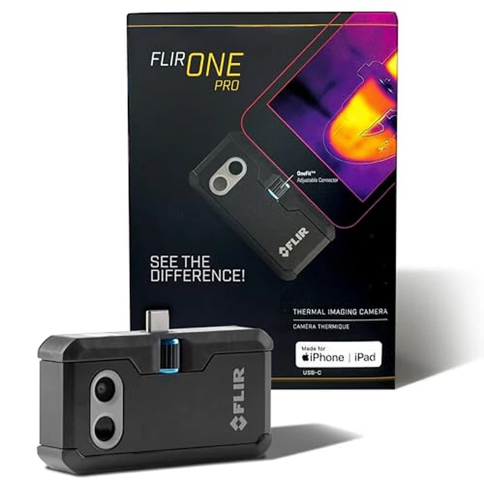 Flir One Pro - Thermal Imaging Camera for iOS Smartphones (iPhone 15 and Newer w/USB-C), 480x360 Super Resolution (160x120 Native IR) by FLIR - Image 1