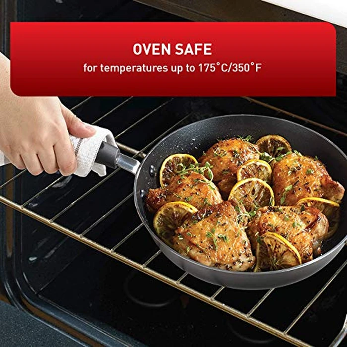 T-FAL Signature 32cm Frypan Non Stick Non Toxic Frying Pan, Thermo-Spot Heat Indicator, Dishwasher Safe, Black by T-Fal - Image 6