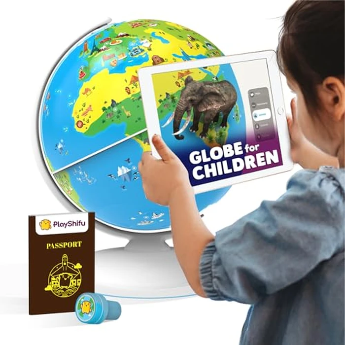 PlayShifu Globe for Children - Orboot Earth: Interactive Kids Globe with 1000+ Facts on Animals, Places & Monuments | Tech-Powered Learning Toy & STEM Gift for Kids Ages 4-10 by Shifu - Image 1