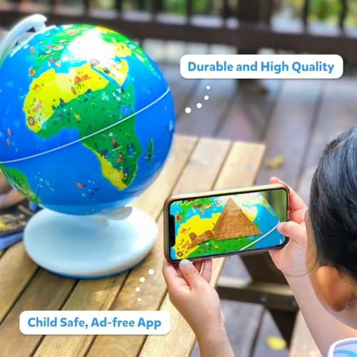 PlayShifu Globe for Children - Orboot Earth: Interactive Kids Globe with 1000+ Facts on Animals, Places & Monuments | Tech-Powered Learning Toy & STEM Gift for Kids Ages 4-10 by Shifu - Image 6