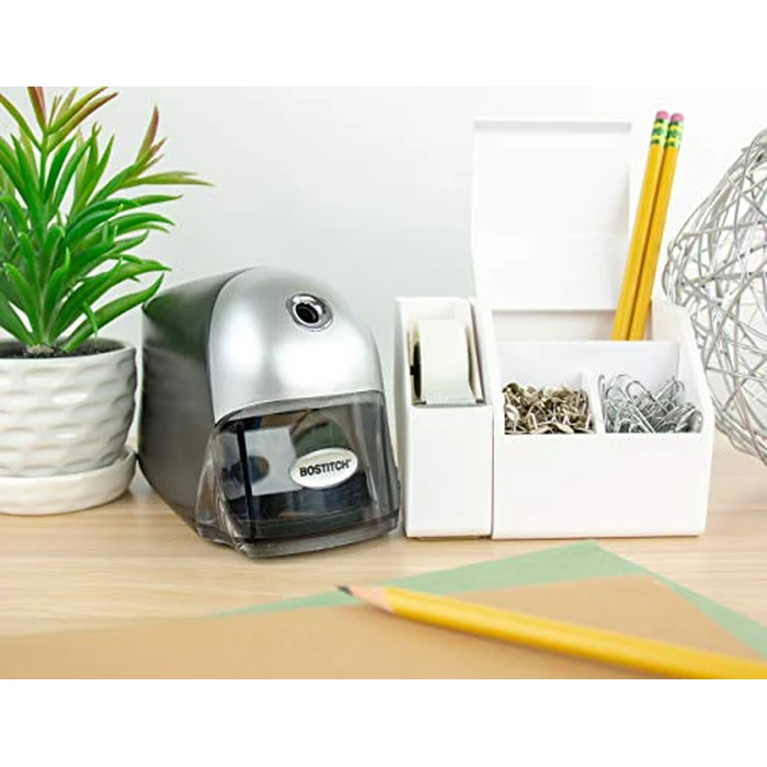 Bostitch Office QuietSharp Executive Heavy Duty Electric Pencil Sharpener for 65% Faster Sharpening and 6X Longer Cutter Life - Colored Pencil Compatible, Black by Bostitch - Image 4