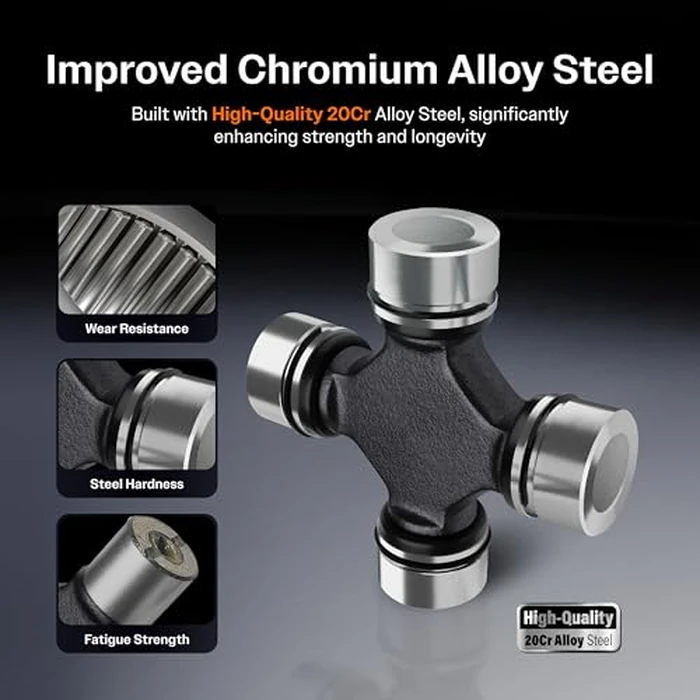 Kugel Universal Joint U-Joint OSR Style Spicer 1350 SPL30 Greasable 69-331A For Chevrolet GMC Sierra 1500 Silverado Dodge Ram 2500 3500 Avalanche Cadillac Trailblazer Escalade Tahoe Suburban Hummer XL by KUGEL - Image 3