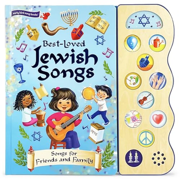 Best-Loved Jewish Songs for Hanukkah, Passover, Shabbat, Rosh Hashanah, Yom Kippur, Sukkot, Purim And More. A Children's Sound Book for Kids by Cottage Door Press - Used - Good condition