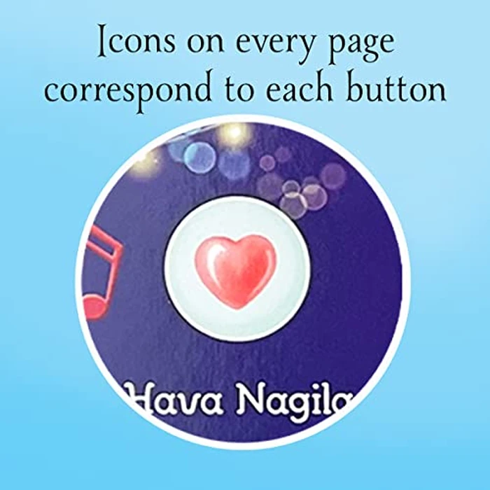 Best-Loved Jewish Songs for Hanukkah, Passover, Shabbat, Rosh Hashanah, Yom Kippur, Sukkot, Purim And More. A Children's Sound Book for Kids by Cottage Door Press - Image 5