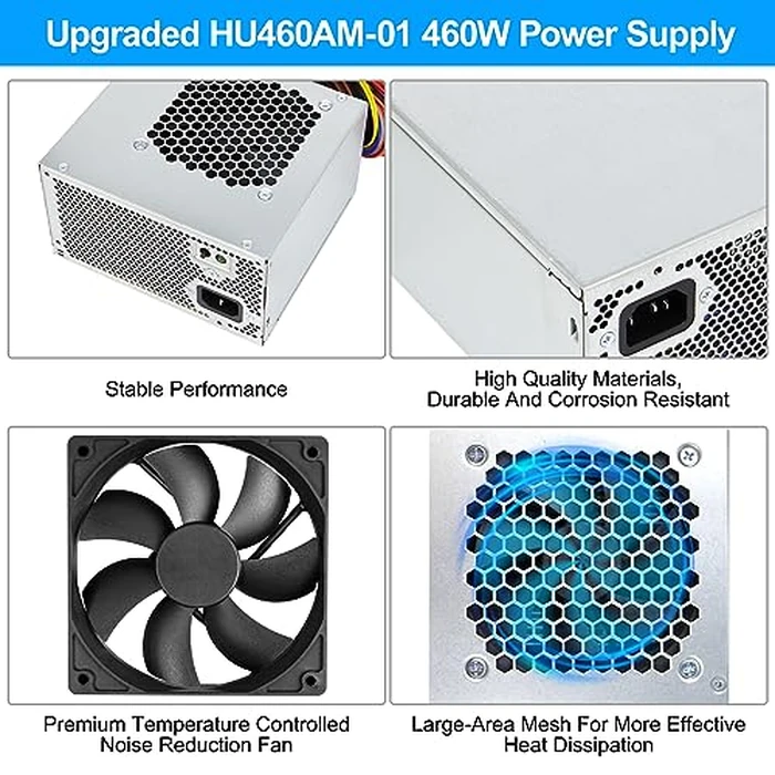 S-Union Upgraded HU460AM-01 WC1T4 D460AM-03 460W Power Supply Compatible with Dell XPS 8930 8920 8910 8900 8700 8300 8100 Power Supply,Replace DPS-460DB-15 AC460AM-01 L350AM-00 WY7XX Power Supply by S-Union - Image 3