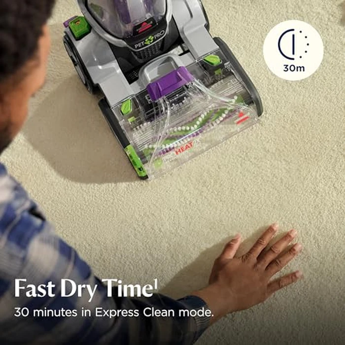 BISSELL ProHeat 2X Revolution Pet Pro Plus, 3588F, Upright Deep Cleaner, 30-minute Dry Time, Dual Dirt Lifter Powerbrush, Hose & Tool Attachment, Pet Upholstery and Tough Stain Tool Included by Bissell - Image 6