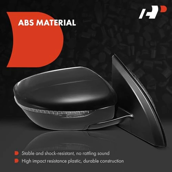A-Premium Passenger Side Power Door Mirror - Compatible with Nissan Rogue Sport 2017-2021 - Heated Manual Folding Black Outside Rear View Mirror w/Turn Signal - Replace# NI1321301DSC by A-premium - Image 3