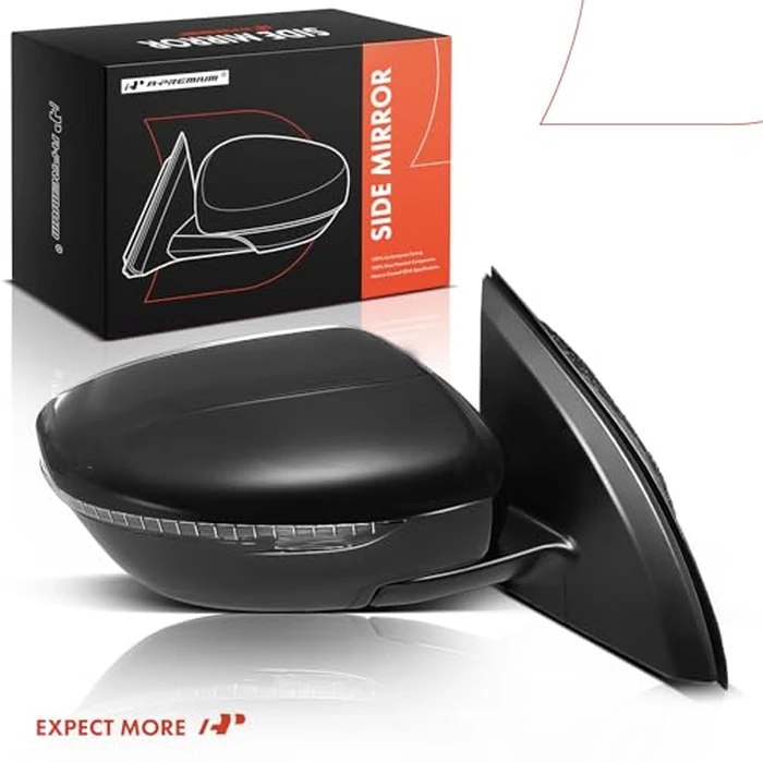 A-Premium Passenger Side Power Door Mirror - Compatible with Nissan Rogue Sport 2017-2021 - Heated Manual Folding Black Outside Rear View Mirror w/Turn Signal - Replace# NI1321301DSC by A-premium - Image 9
