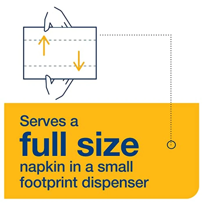Tork Xpressnap Fit White Dispenser Napkin N14, C-Fold, 1 ply, 240 napkins, 4.252in x 3.248in each, 500700 by Tork - Image 6