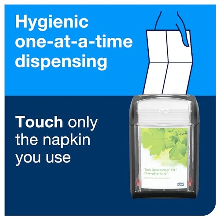 Tork Xpressnap Fit White Dispenser Napkin N14, C-Fold, 1 ply, 240 napkins, 4.252in x 3.248in each, 500700 by Tork - Image 8