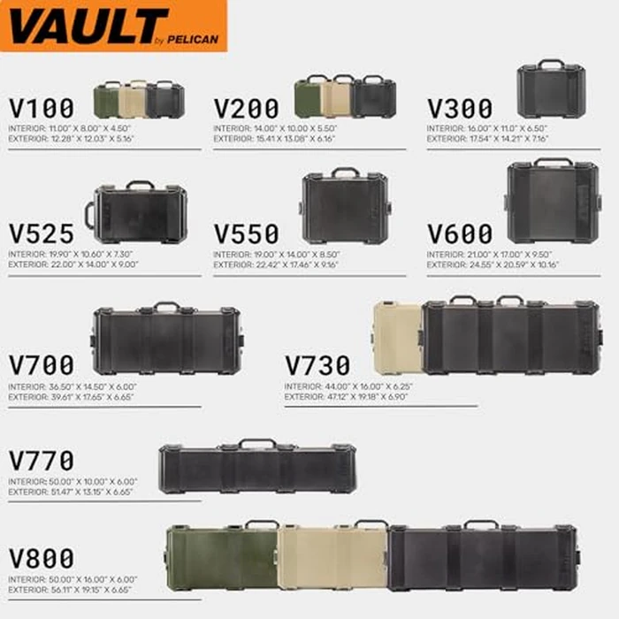 Vault by Pelican - V525 Case with Foam for Equipment, Electronics Gear, Camera, Drone (Black) by Pelican - Image 6