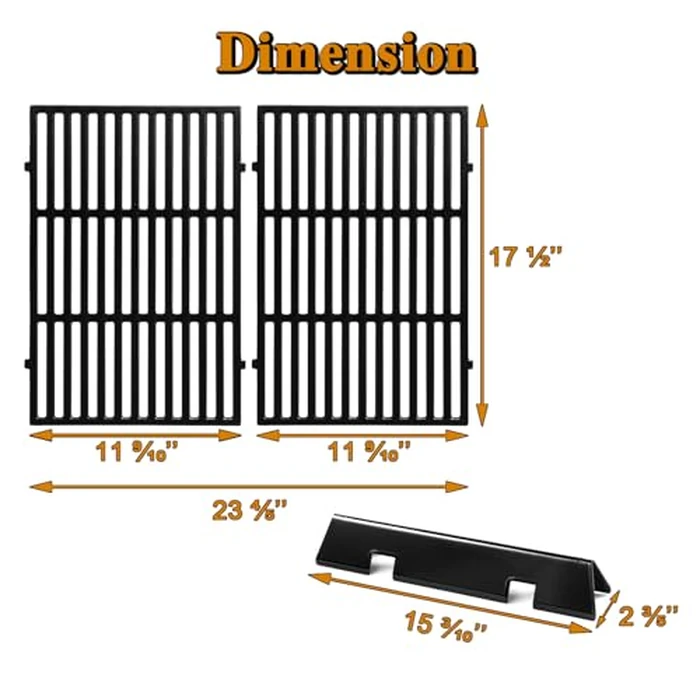 Spirit E-310 Grill Replacement Parts for Weber 7636 Flavorizer Bars 7638 Grill Grates Spirit 300 Series E310 E-330 E330 SP310 SP320 310 Spirit II E-310 2 E-310 GS4 3 Burner Spirit Grill Parts by Grill Valueparts - Image 2
