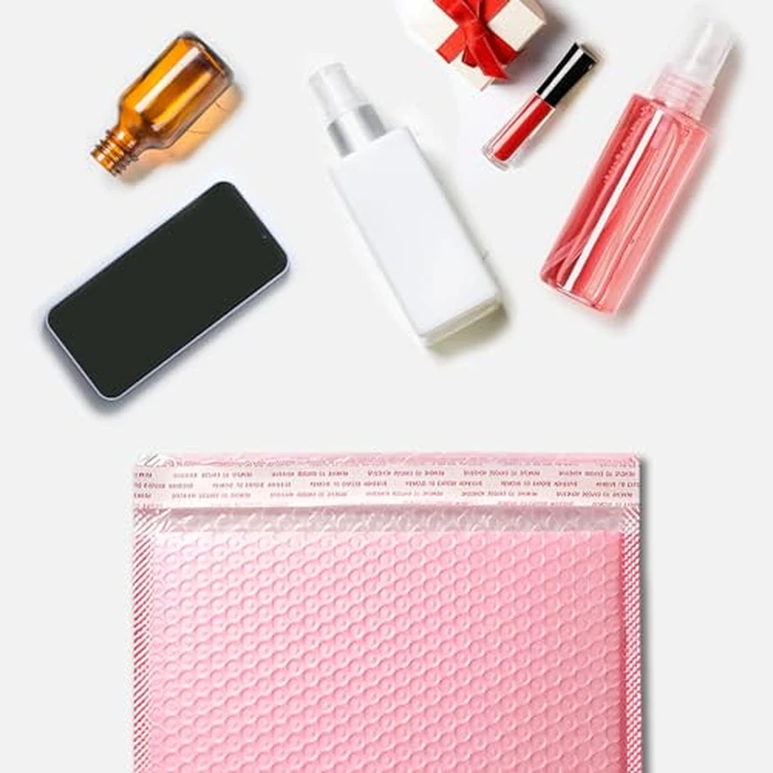 Bubble Mailers Waterproof 9 x 12 inches 50pcs Shipping Envelopes Multicolors Padded Envelopes Self Seal Adhesive (Pink_9''x12'') by Superhairpieces - Image 6