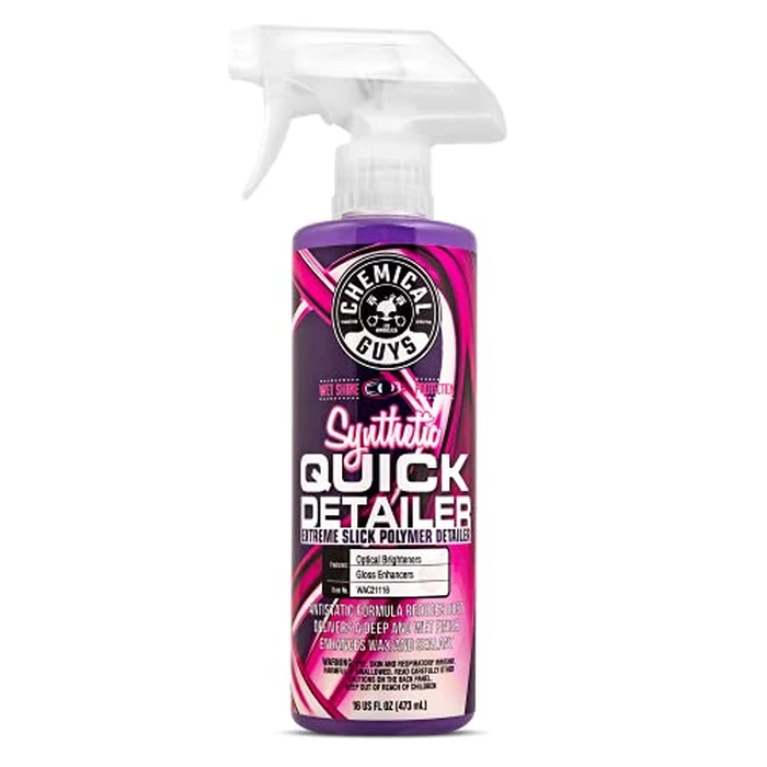 Chemical Guys Synthetic Quick Detailer - High Gloss Quick Detailer Spray, Safe for Cars, Trucks, SUVs, Motorcycles and RVs, Remove Dust, Fingerprints & Smudges, Enhances Shine & Protection, 16 fl oz by Chemical Guys - Used - Like New condition - US$7.19
