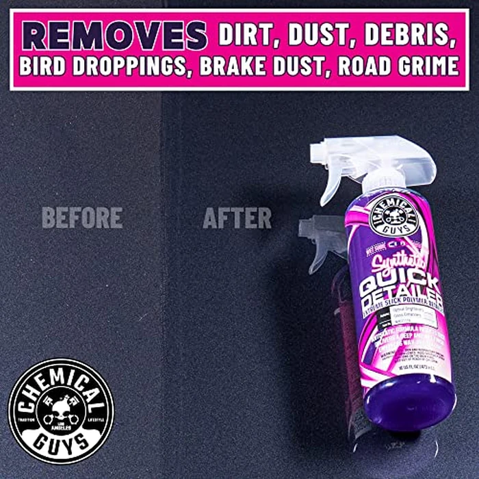 Chemical Guys Synthetic Quick Detailer - High Gloss Quick Detailer Spray, Safe for Cars, Trucks, SUVs, Motorcycles and RVs, Remove Dust, Fingerprints & Smudges, Enhances Shine & Protection, 16 fl oz by Chemical Guys - Image 4