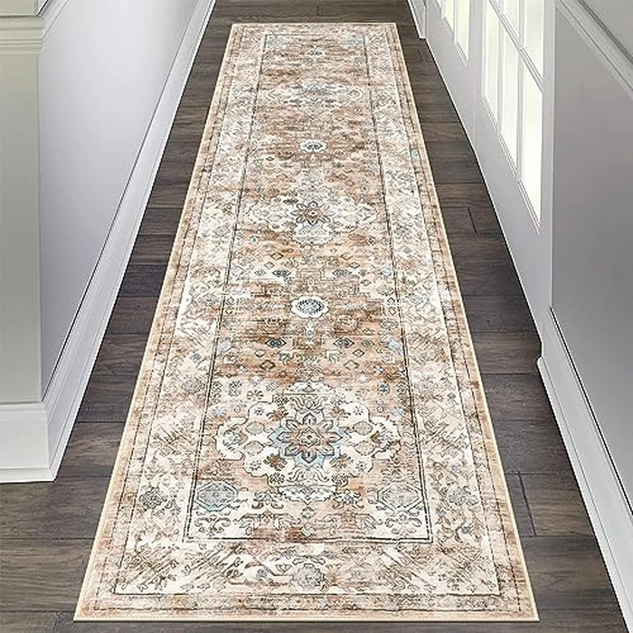 Pauwer Hallway Runner Rug 2x8 Ft, Boho Washable Runner Rugs with Rubber Backing, Non Slip Carpet Runner for Hallways, Farmhouse Rug Runners for Kitchen Laundry Room Entryway Bedroom by Pauwer - Used - Very Good condition - CA$41.39