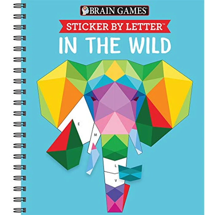 Brain Games - Sticker by Letter: In the Wild (Sticker Puzzles - Kids Activity Book) by Publications International, Ltd. - Used - Acceptable condition