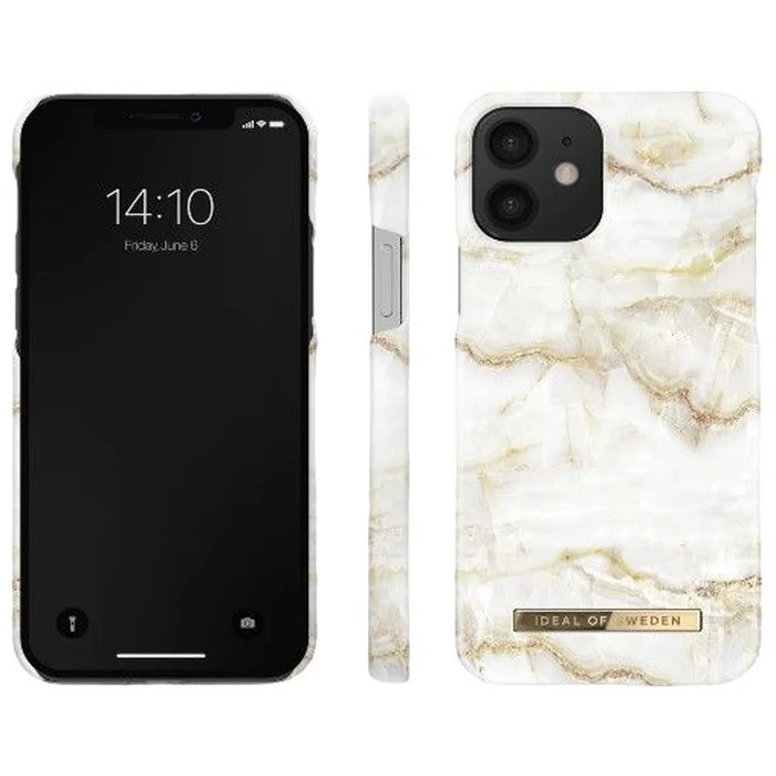 iDeal of Sweden Fashion Phone Case for iPhone 12 mini - Golden Pearl Marble by iDeal of Sweden - Image 2