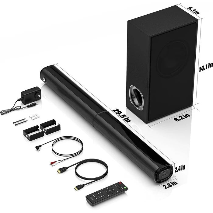 PHEANOO 2.1 CH SoundBar - Black by PHEANOO - Image 2