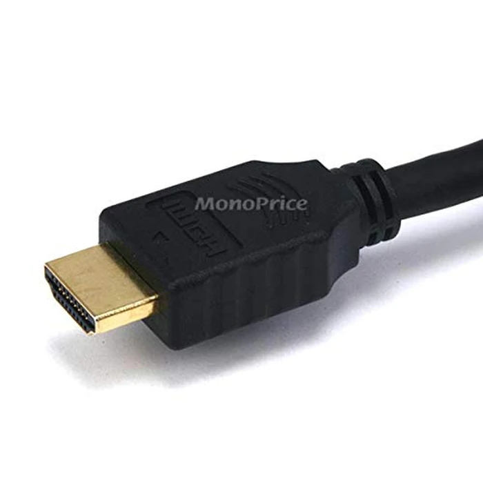 Monoprice HDMI to DVI-D Dual Link M1-D (P&D) Cable - 28AWG, 6 Feetm Black by Monoprice - Image 2