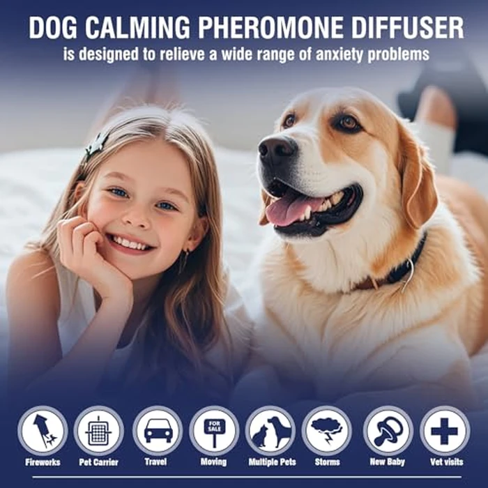 LKBHGF Dog Pheromones Calming Diffuser 6 in 1 120 Day Supply Aggression Fighting Barking Stress by LKBHGF - Image 3