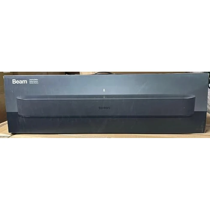 All-New Sonos Beam - Compact Smart TV Soundbar with Amazon Alexa Voice Control Built-in. Wireless Home Theater and Streaming Music in Any Room. (Black) (Renewed) by Sonos - Refurbished condition