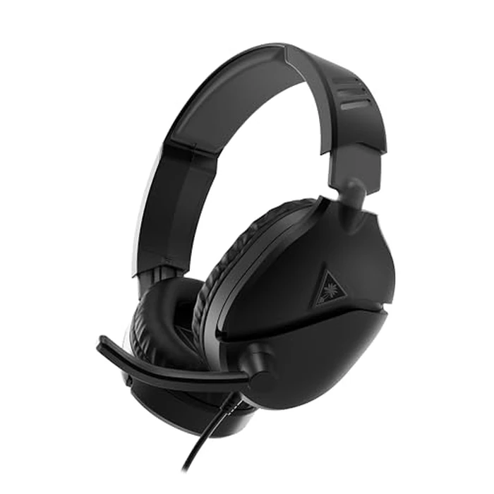 Turtle Beach Recon 70 Multiplatform Gaming Headset for PC, PS5, PS4, Xbox Series X|S, Xbox One, & Mobile w/ 3.5mm Wired Connection - Flip-to-Mute Mic, 40mm Speakers, Lightweight Design, Black by Turtle Beach - Used - Acceptable condition